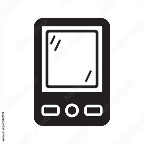 Smartphone icon. Mobile phone icon. Vector and glyph