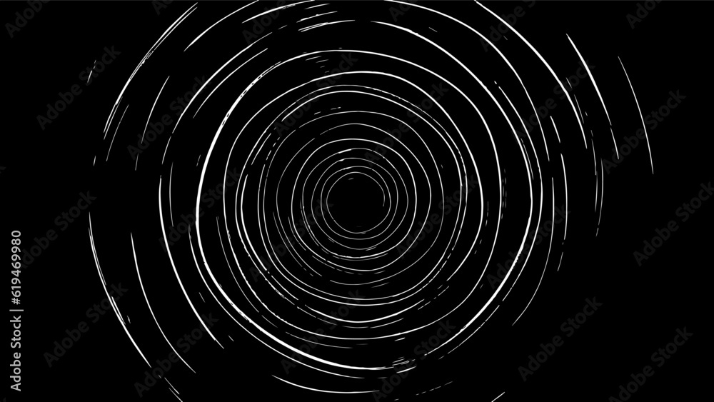 Circular starburst explosion texture. Distressed uneven grunge background. Abstract vector illustration. Overlay to create interesting effect and depth. Isolated on white background.