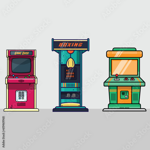 illustration of arcade machine