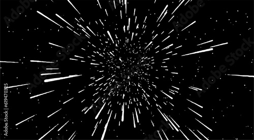 Circular starburst explosion texture. Distressed uneven grunge background. Abstract vector illustration. Overlay to create interesting effect and depth. Isolated on white background.