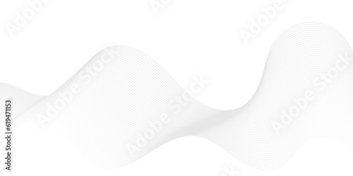 Abstract white flowing wave lines background. Modern glowing moving lines design. Modern white moving lines design element. Futuristic technology concept. Vector illustration.