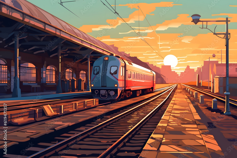 Obraz premium landscape city vector Made with Generative AI