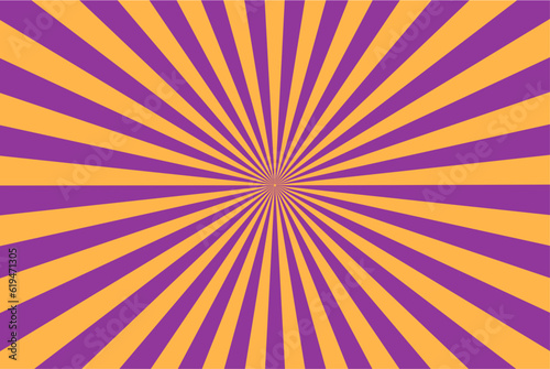Retro Vintage Radiant Background Violet Yellow