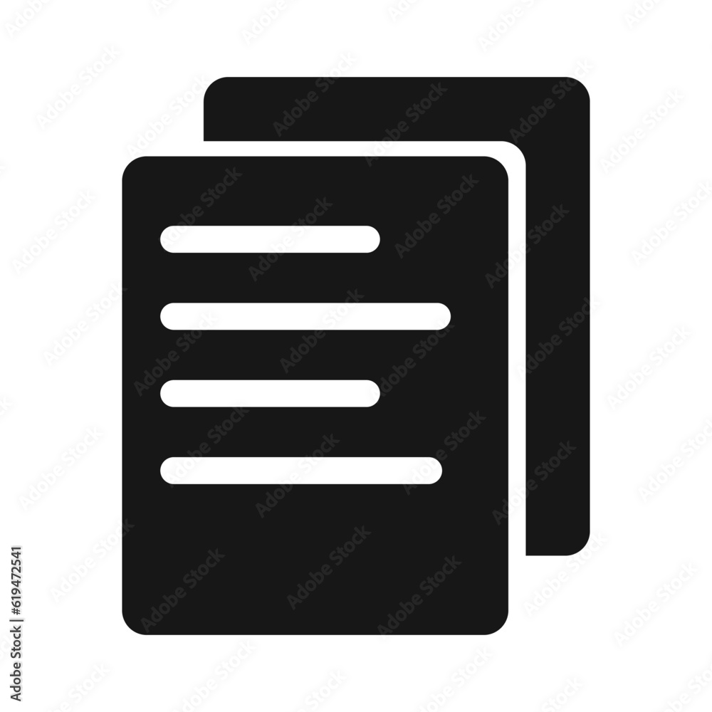 Data copy silhouette icon. Vector. Data copy silhouette icon. Vector.