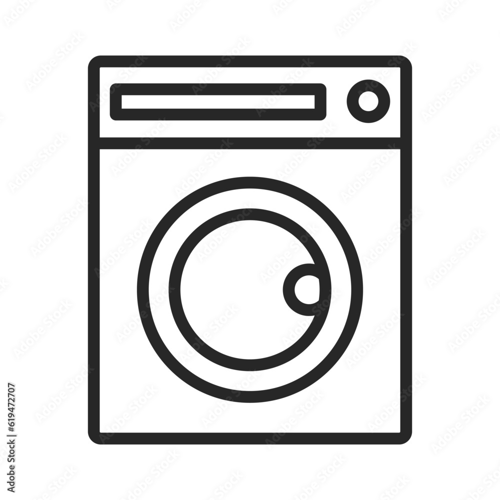 Front loader washing machine. Laundry. Vector. Front loader washing machine. Laundry. Vector.