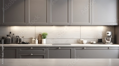 Modern Mosaic backsplash in kitchen, Modern interior, Classic style