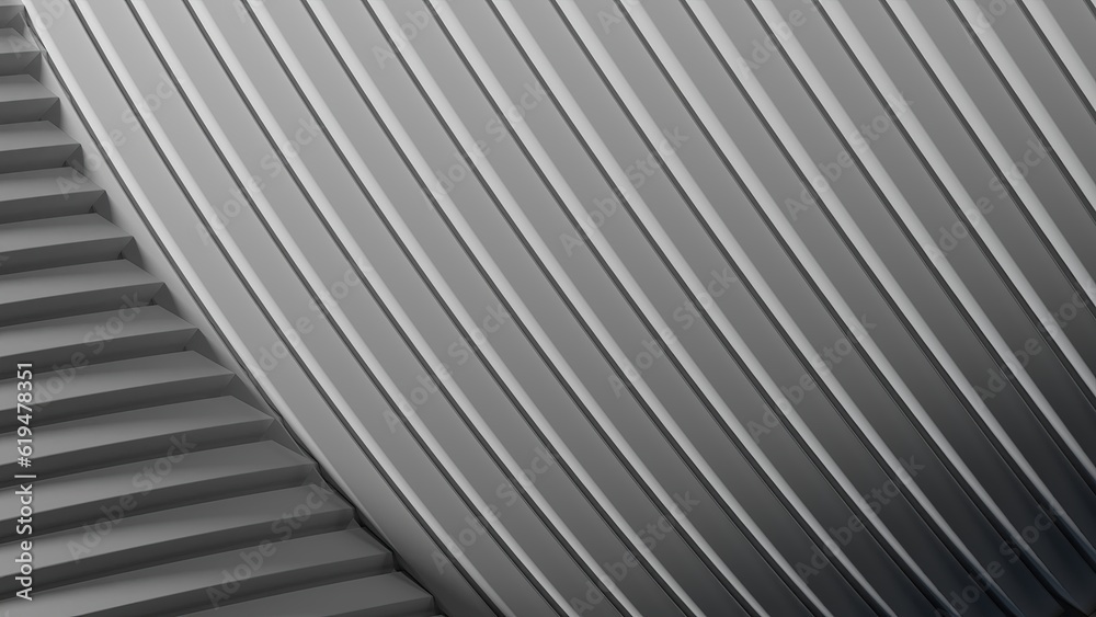 A sharp, linear modern art-like simple design with minimal flat ray curves and sharp gray abstract, elegant and modern 3D rendering image. A sharp, linear modern art-like simple design with minimal flat ray curves and sharp gray abstract, elegant and modern 3D rendering image.
