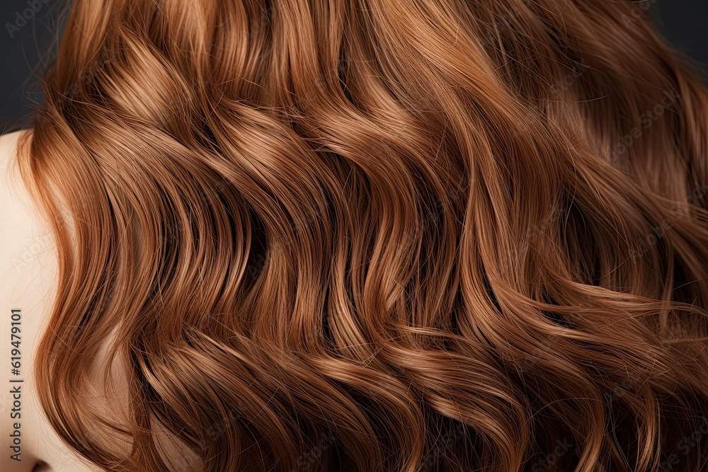 Back View of Woman with Beautiful Brown Wavy Hair | Fashionable Hairstyle Back View of Woman with Beautiful Brown Wavy Hair | Fashionable Hairstyle