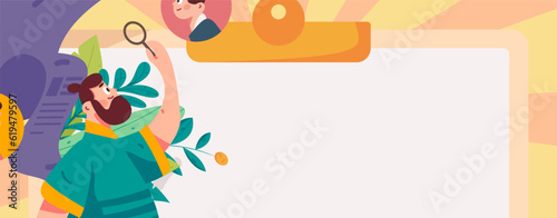 Job Interview People Flat Vector Concept Operation Hand Drawn Illustration
