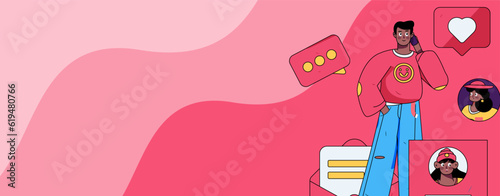 Job Interview People Flat Vector Concept Operation Hand Drawn Illustration
