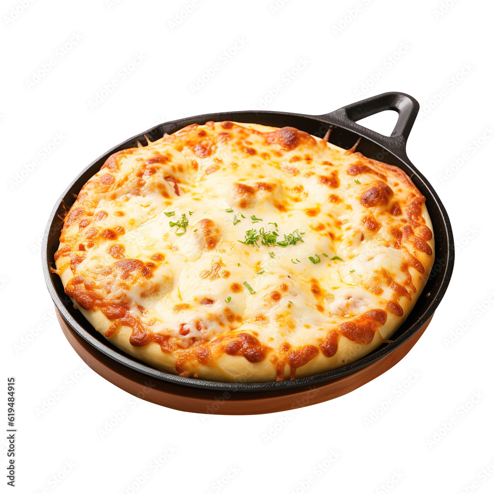 pizza on a plate created with Generative AI