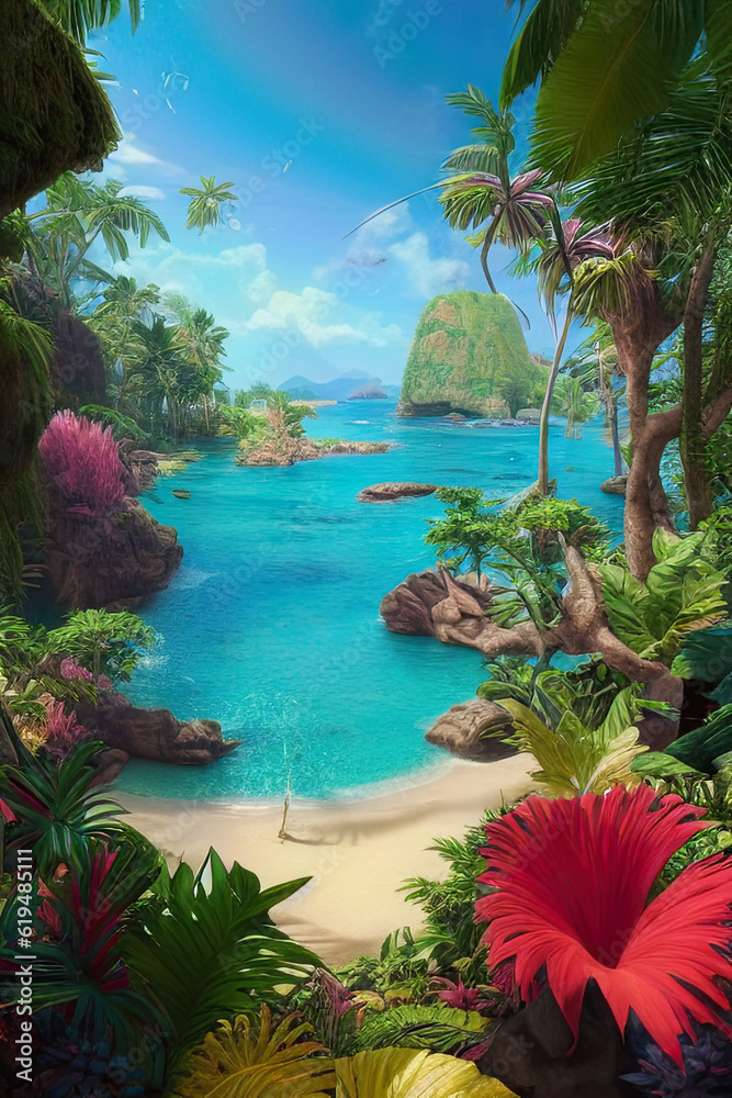 Fototapeta premium Beautiful Tropical Landscape