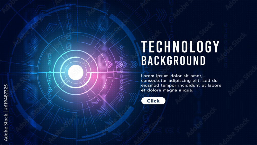 Fototapeta premium Hi-tech digital technology futuristic circuit digital. Abstract futuristic curve digital line design.Modern futuristic design.Digital landscape pattern technology.Vector illustration.