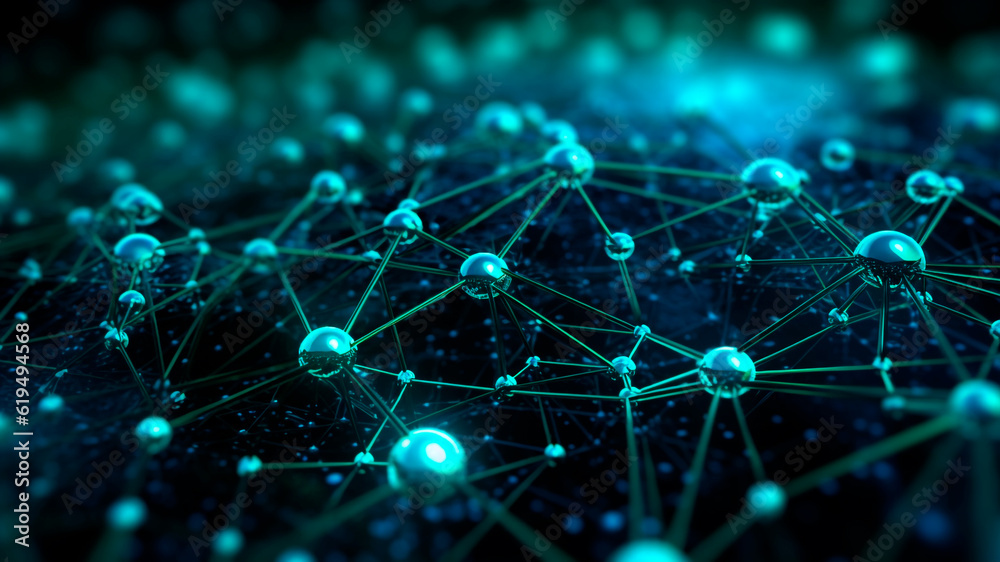 Background featuring a web of intricate network connections, Generative AI Background featuring a web of intricate network connections, Generative AI