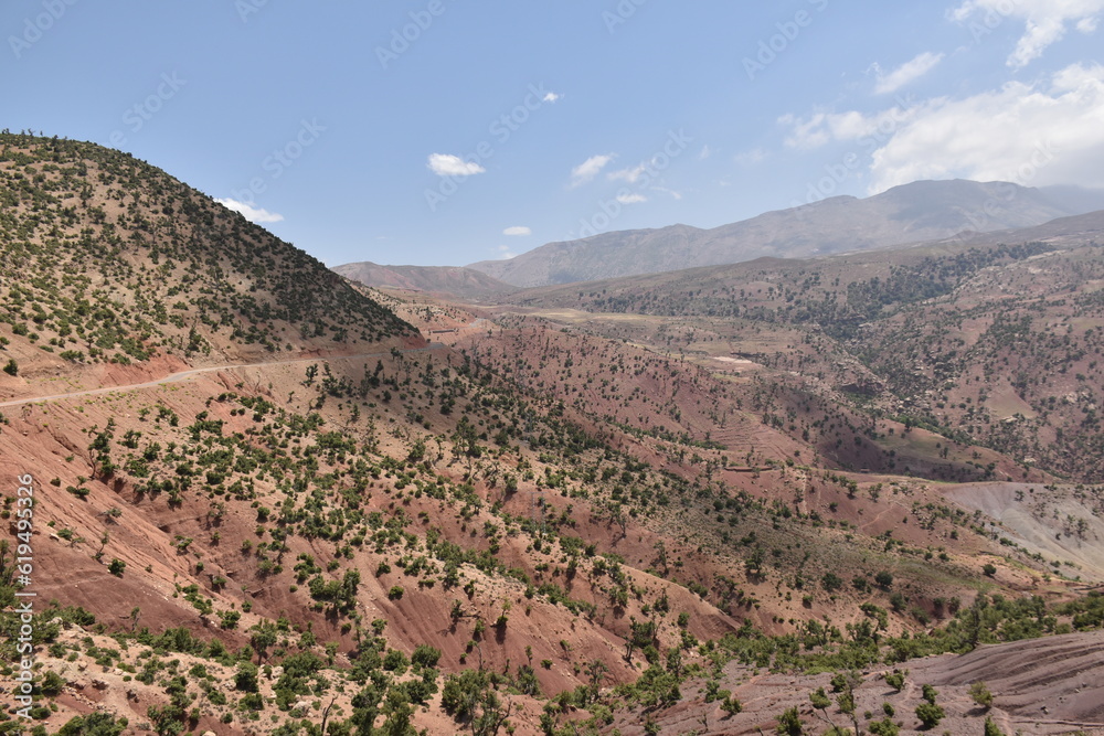 Magnificent mountainscape in the Atlas mountains, Morocco