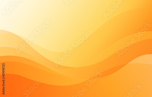 Abstract orange background. Abstract wavy background vector Illustration. © CheowKeong