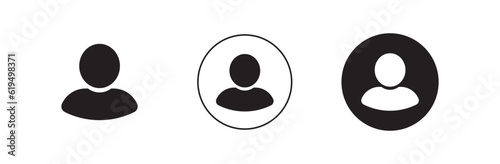 person icon on white background	