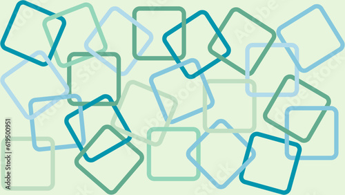 Abstract background of interlacing multicolored contours of squares. Modern vector drawing with geometric shapes