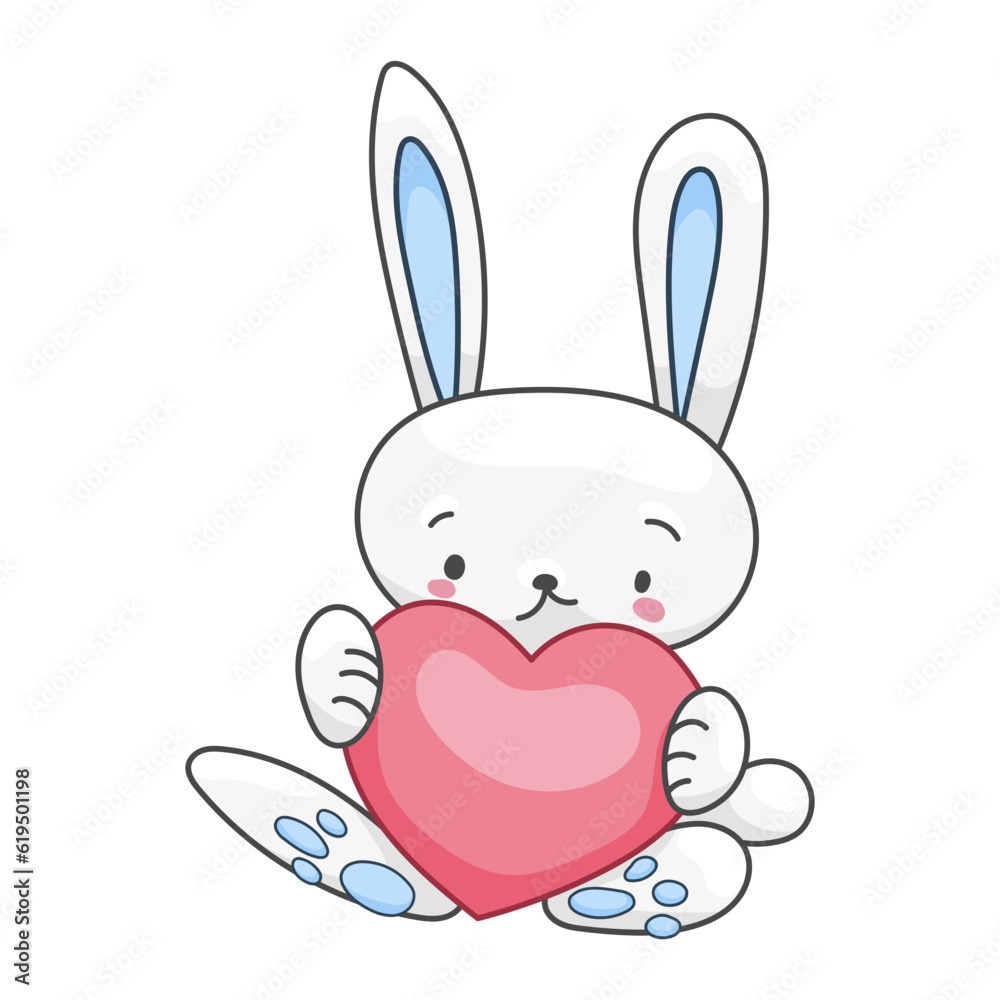 Fototapeta premium Sticker Hare Character