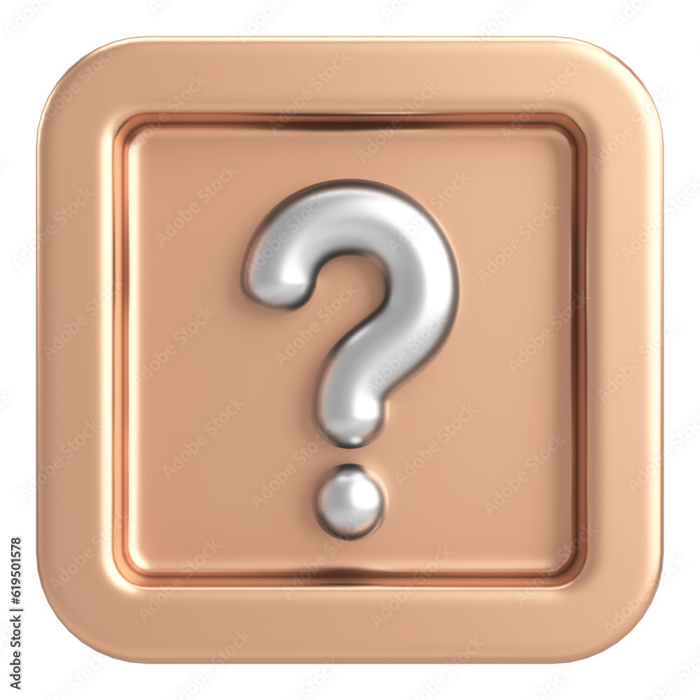 Question mark sign. 3D illustration. Question mark sign. 3D illustration.
