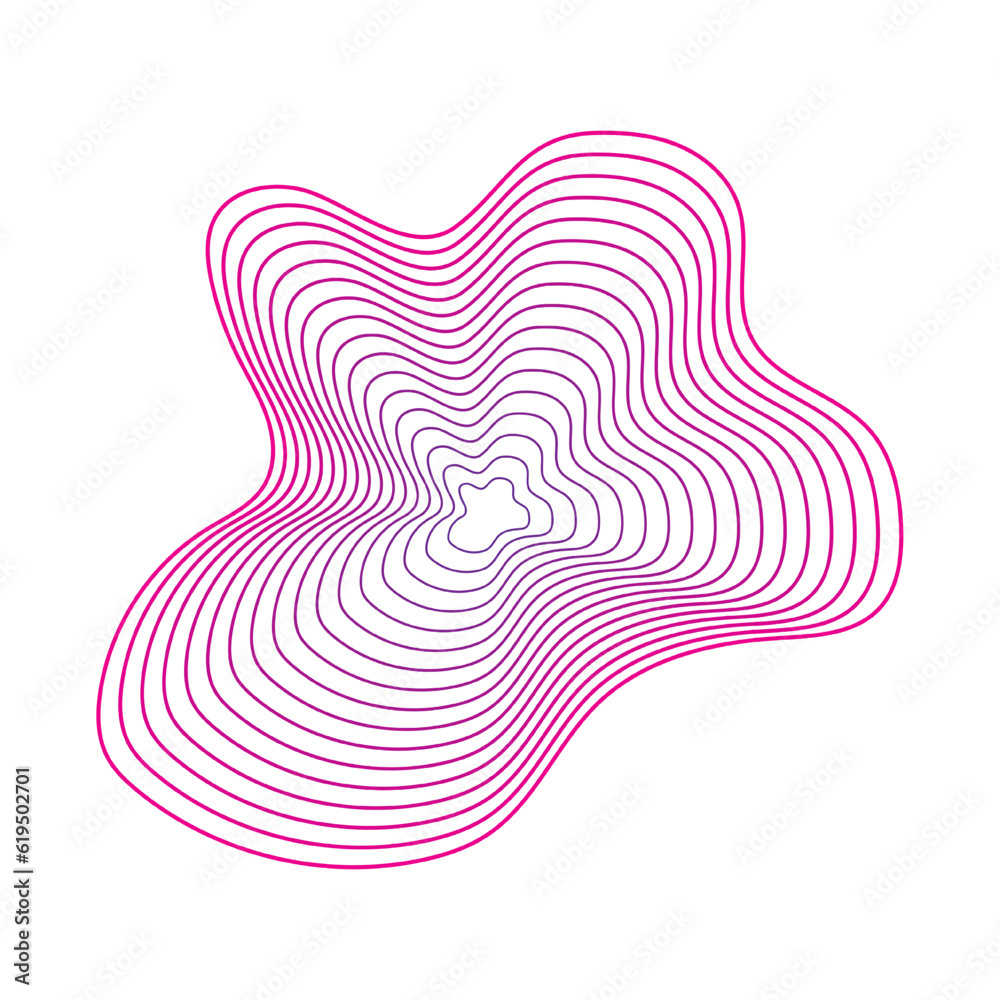 Wave Lines Pattern pink and purple gradient color with white background ...