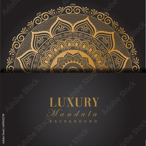 Luxury Mandala Design Background Template gold mandala design Template