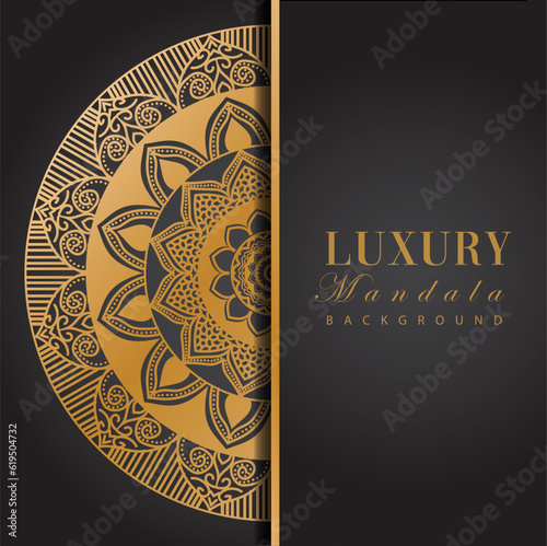 Luxury Mandala Design Background Template gold mandala design Template