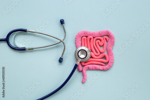 Tableau sur toile Colon bowel disease concept