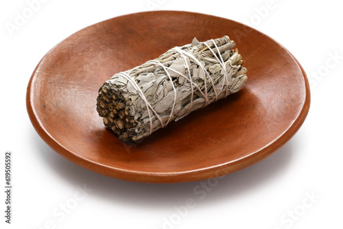 white sage smudge stick for meditation, healing, and spiritual room cleansing