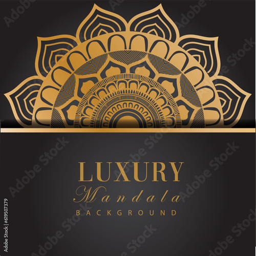 Luxury Mandala Design Background Template gold mandala design Template