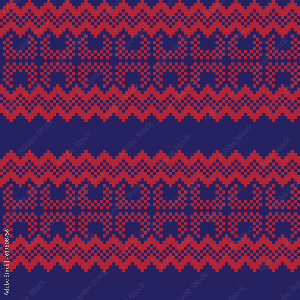 Christmas Fair Isle Seamless Pattern Design Christmas Fair Isle Seamless Pattern Design