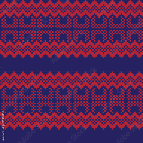 Christmas Fair Isle Seamless Pattern Design