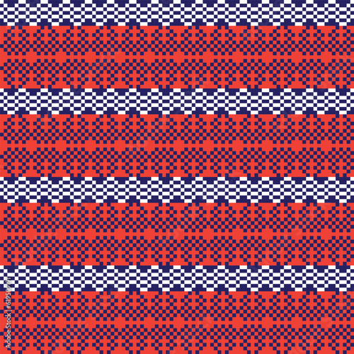 Colourful Christmas Fair Isle Seamless Pattern Design