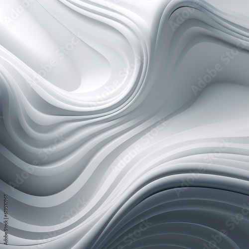 Abstract 3D White Seamless Wallpaper Ai Generated White, Blue, Green 