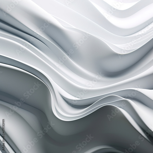 Abstract 3D White Seamless Wallpaper Ai Generated White, Blue, Green 