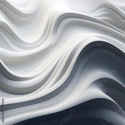 Abstract 3D White Seamless Wallpaper Ai Generated White, Blue, Green 