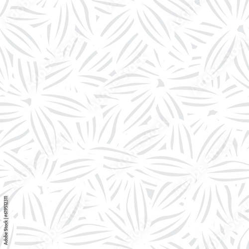 Monochrome Floral Seamless Pattern Design Background
