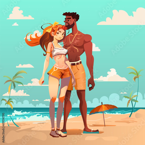 Characters, beautiful boy, beautiful girl, couple