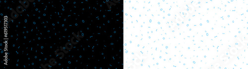 Fotografi binary bit blue random scatter transparent background