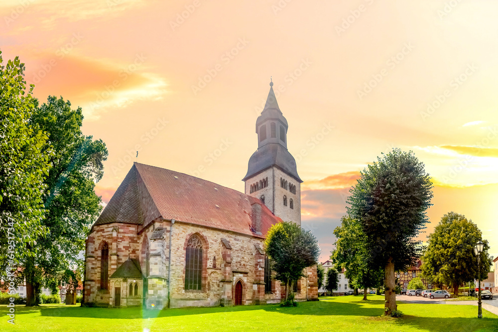 Naklejka premium Altstadt, Hofgeismar, Hessen, Deutschland 