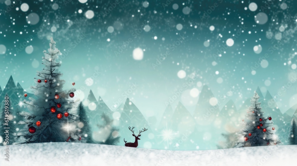 Christmas and New Year background for product placement