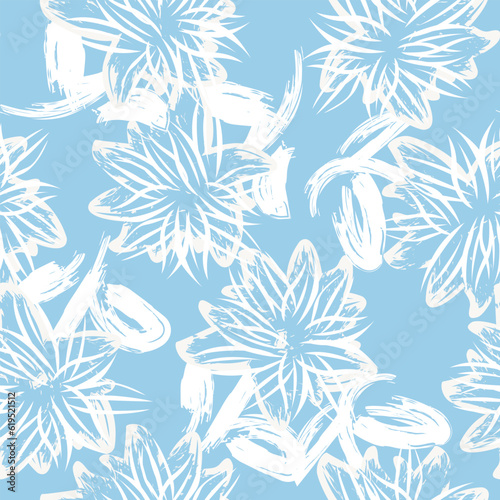 Pastel Abstract Floral Seamless Pattern Design