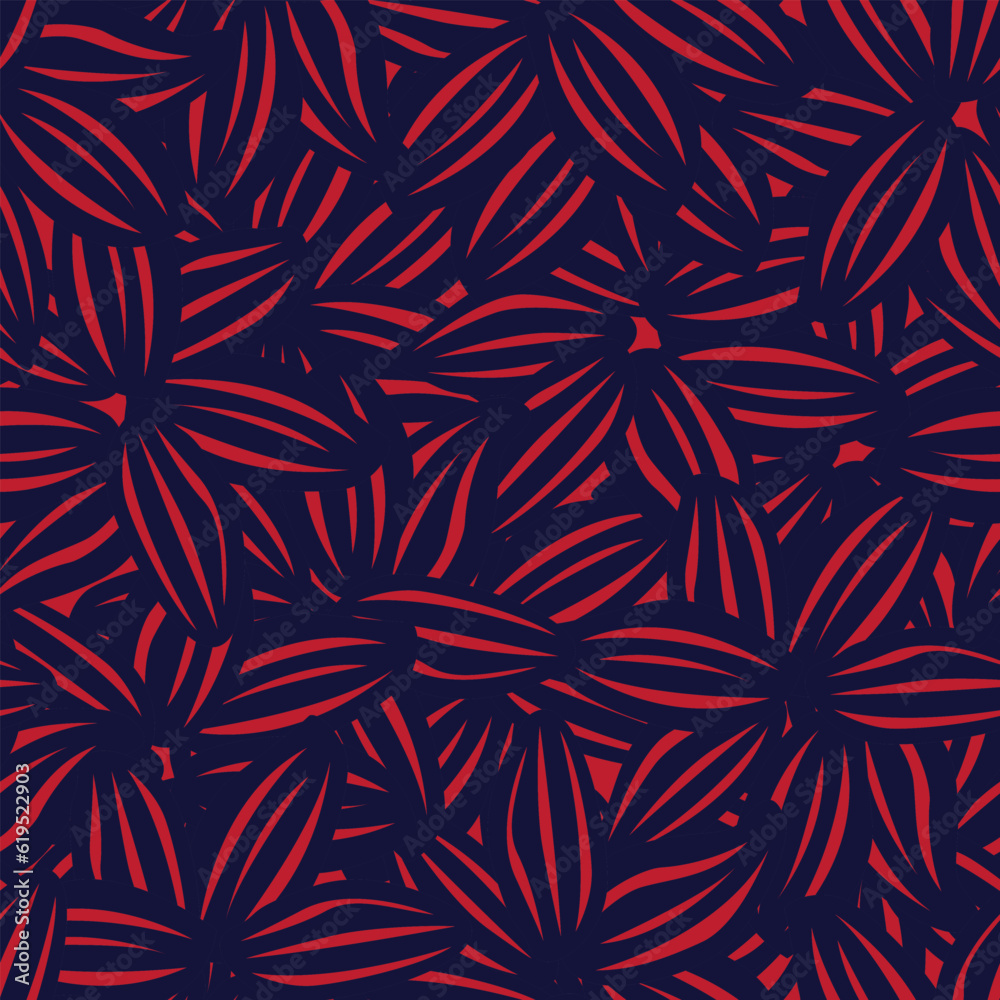 Red Floral Seamless Pattern Background Red Floral Seamless Pattern Background