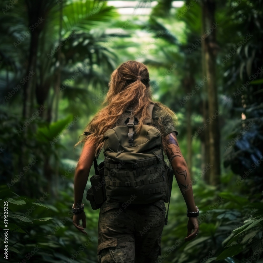 Trailblazer's View: Walking Behind in the Jungle