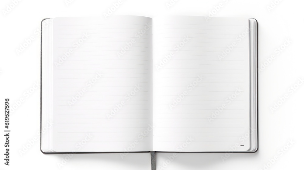 Blank notebook isolated on white background Blank notebook isolated on white background