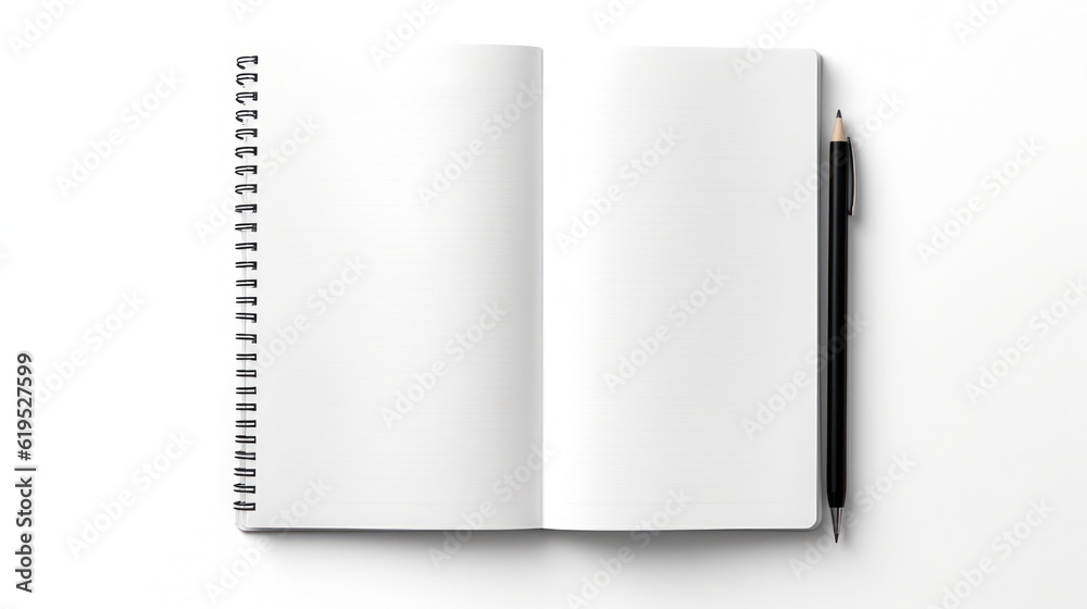 Blank notebook isolated on white background Blank notebook isolated on white background