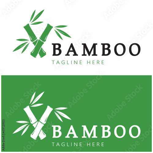 Bamboo Logo Template vector icon illustration design