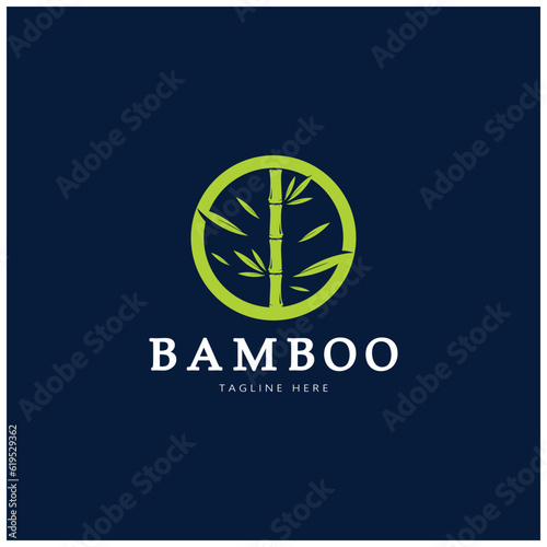 Bamboo Logo Template vector icon illustration design