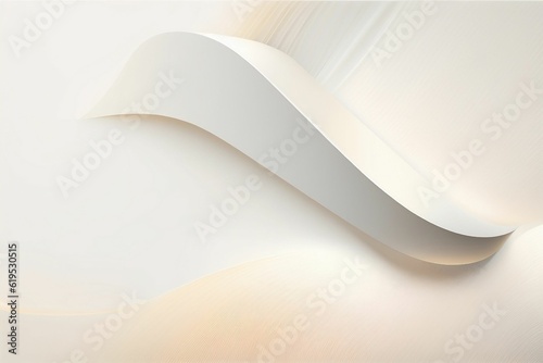 Minimal geometric white light background abstract design.