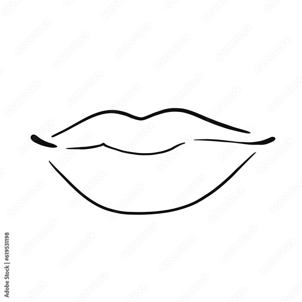 Lips Outline Lips Outline